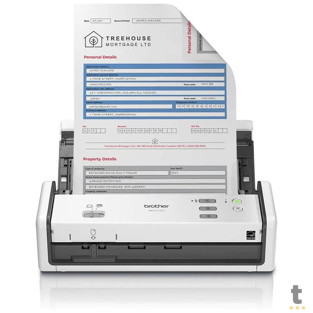 Scanner Portátil de Mesa Brother ADS-1300 Duplex Usb 30ppm - ADS1300 Truedata